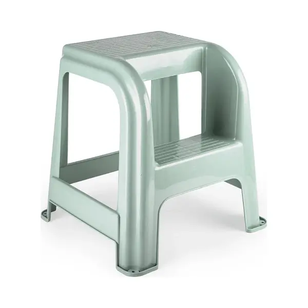Plasticforte Opstapkrukje - 2 Tredes - Groen - Kunststof - 44 X 42 X 45 Cm - Tot 120 Kg - Opstapje - Trapje thumbnail