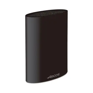 Arcos Blocks - Universal Block To Knives Until 20 Cm (8") - Made Of Thermoplastic Elastomer 220 X 160 X 65 Mm (9x6x2.5 Inches) - Black Color
