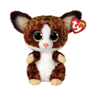Ty Beanie Boo's Knuffel Binky De Galago, 23 Cm, Bruin En Wit, TY37287