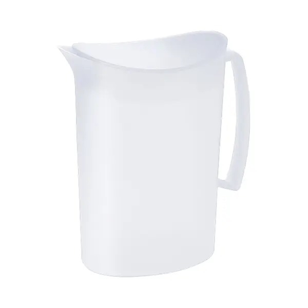 Juypal Hogar Juypal Schenkkan/waterkan - Wit - 2 Liter - Kunststof - L20 X H23 Cm - Met Deksel thumbnail
