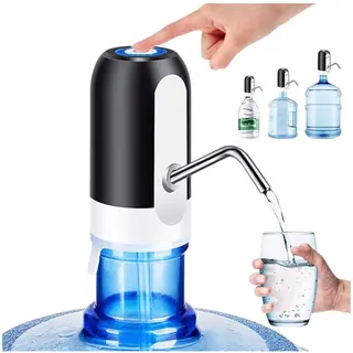 Drinkwaterpomp - Elektrische Waterpomp - Zwart - Automatische Watervuller - Usb Oplaadbaar - Waterflespomp - Voor Thuis, Kantoor, Kamperen, Reizen -