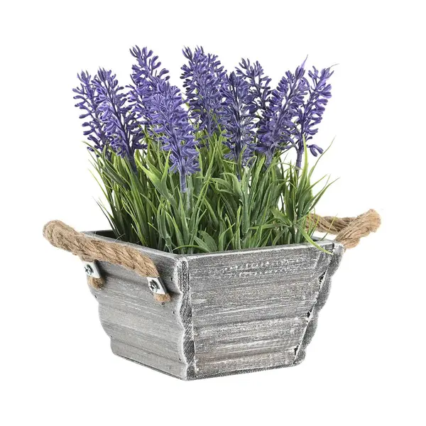 Item International Items Kunstplant/bloem Lavendel - In Bloempot - Paarse Bloemen - 15 X 20 Cm thumbnail