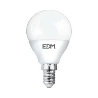 Edm Led Kogellamp P45 E14 5W 6400K 400lm 230V - Led Lampen - Koel Wit - 3-Pack
