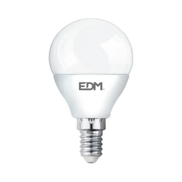Edm - Kit Mit 3 Sphärischen Led-lampen E14 5w 400lm 6400k Kaltlicht Ø4, 5x8cm thumbnail
