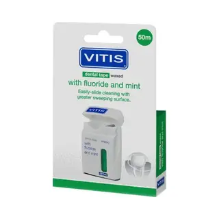 Vitis Dental Tape Waxed With Fluoride And Mint By Vitis