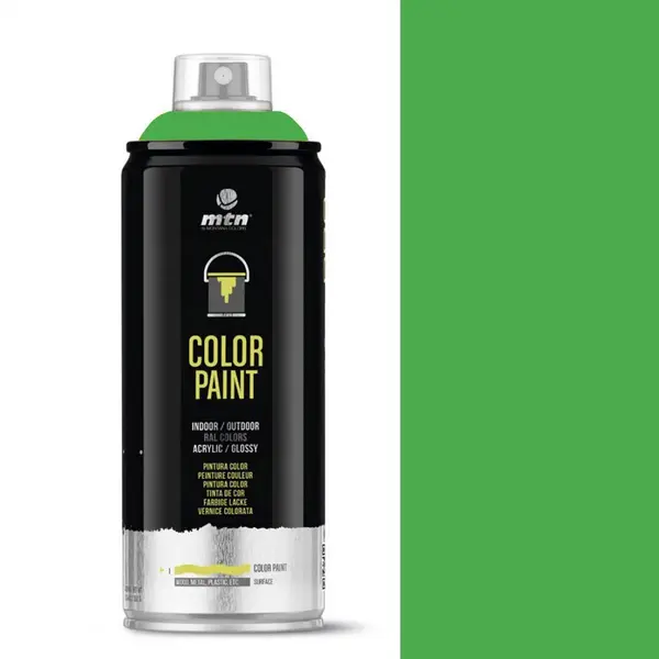 Montana-Colors Mtn Pro Color Paint – Ral-6018 Yellow Green Spuitverf – 400ml thumbnail