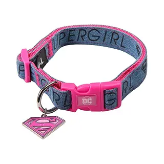 Cerdá Honden Halsband Supergirl - M/L (Lengte 35-55cm - Breedte 2cm)