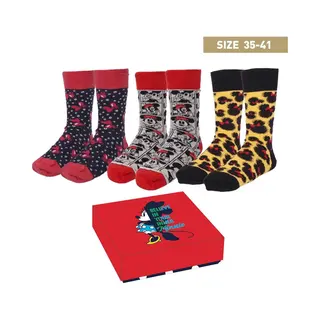Disney Minnie Mouse - Sokken In Kado Box - 3 Paar 35-41