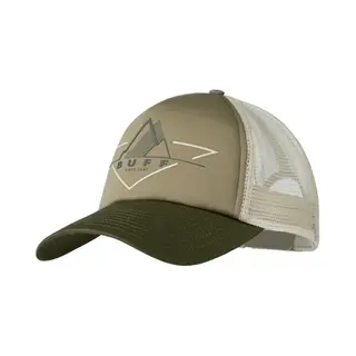 Buff Trucker Kappe Braun/reinweiß