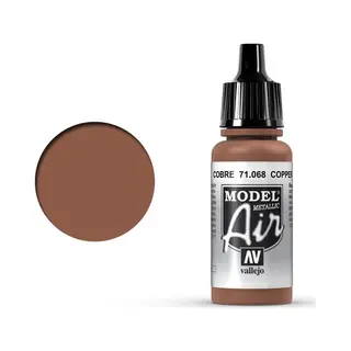 Vallejo Model Air acrielverf 17 ml Koper Fles