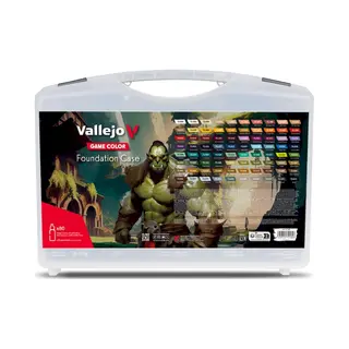 Vallejo Game Color, Foundation Case – Complete Acrylverfset Met 80 Kleuren Voor Fantasie- En Wargame-Figuren