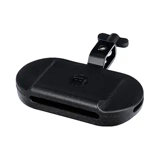 Meinl Percussion Medium Pitch Block - Drum Set Accessory - With Mounting Clamp - Medium Sound - Pe Plastic, Black (MPE3BK)