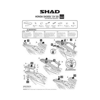 Halter Top Case Scooter Shad Honda SH300 2019-2021
