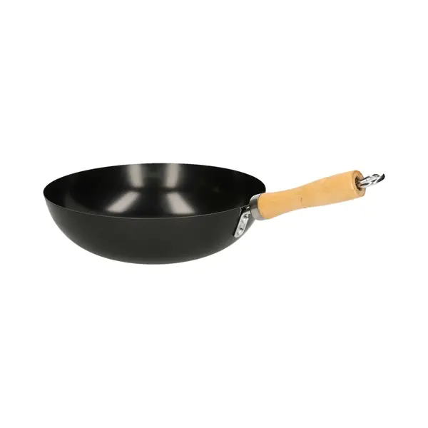 San Ignacio Wokpan - Anti-aanbaklaag - D28 X H12 Cm - Houten Handvat - Wok thumbnail