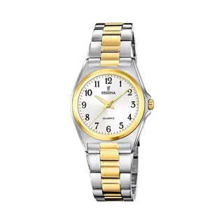 Festina Gold Pvd-Plated Steel Watch With Stainless Bracelet F20556/1