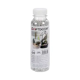 Giftdecor Decoratie Steentjes/kiezeltjes Lichtgrijs 500 Gram - Aquarium Bodembedekking