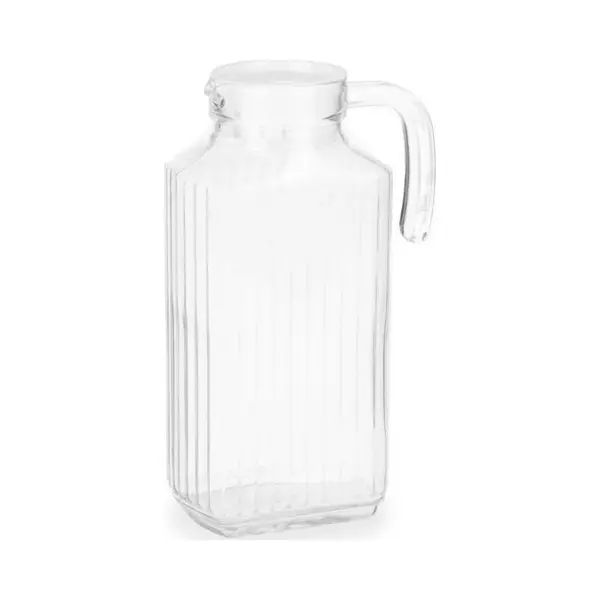 Vivalto Schenkkan/water/wijn Karaf - Glas - Transparant - 1800 Ml - D15 X H26 Cm - Met Schenktuit En Dop thumbnail