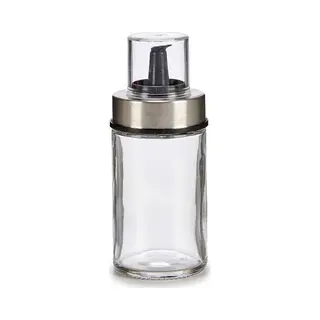 Vivalto Suikerpot Crystal - Glas/rvs Metaal - Transparant/zilver - 12 Cm - Dispenser - Luxe Uitvoering