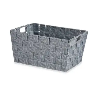 Kipit Kast/badkamer Opbergmandjes - Zilvergrijs - 30 X 20 X 14 Cm - 10 Liter - Opbergmandjes