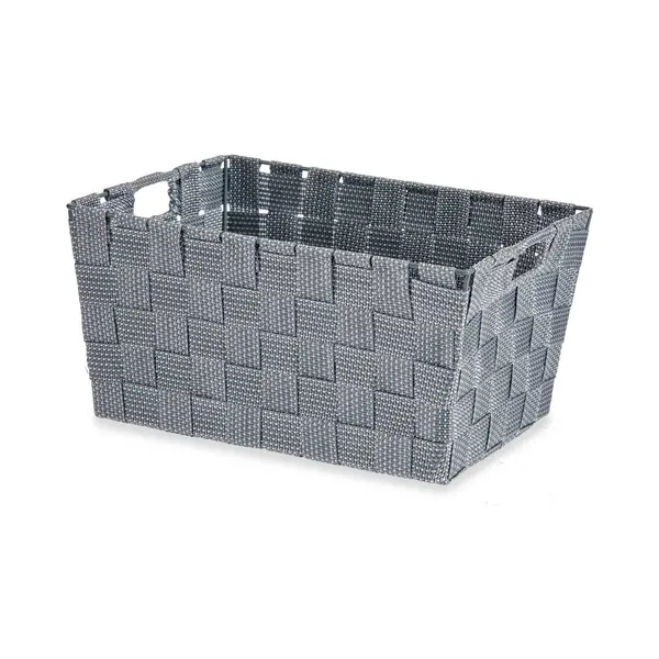 Kipit Kast/badkamer Opbergmandjes - Zilvergrijs - 30 X 20 X 14 Cm - 10 Liter - Opbergmandjes thumbnail
