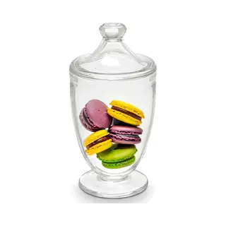 Vivalto Snoeppot/voorraadpot Candy Box - Bonbonniere - Glas - Met Luchtdichte Deksel - D12 X H24 Cm - Koektrommel