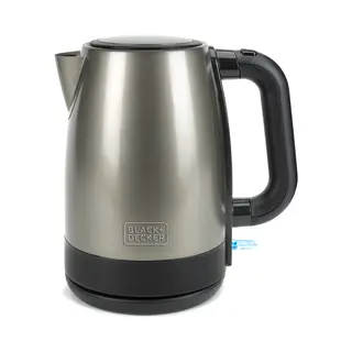 Black & Decker BXKE2201E elektrischer Wasserkocher 1,7 L 2200 W Schwarz, Edelstahl