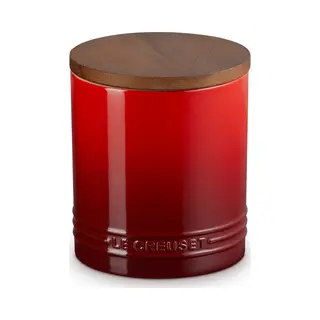Le Creuset Signature Voorraadpot Met Houten Deksel 1, 10 Liter Kersenrood