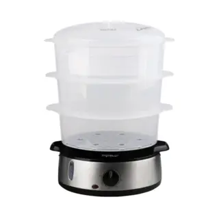 Aigostar Fitfoodie 30INA - Stoomkoker 9L - Met Timer - 800W - 3 Lagen - Rvs