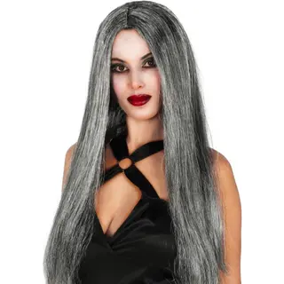 Fiestas Guirca - Pruik Grijs Stijl Haar - Halloween Pruik - Halloween Accessoires - Halloween Outfit - Pruiken - Enge Pruiken