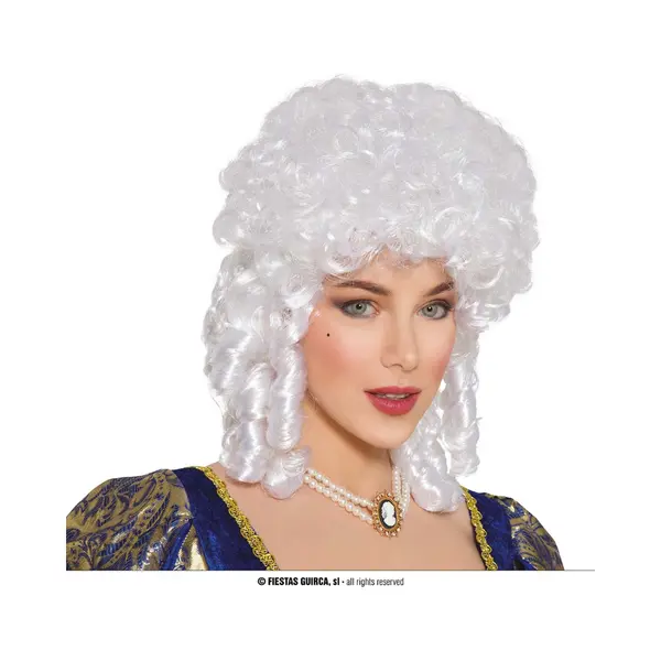 Fiestas Guirca - Witte Dames Markiezen Pruik thumbnail