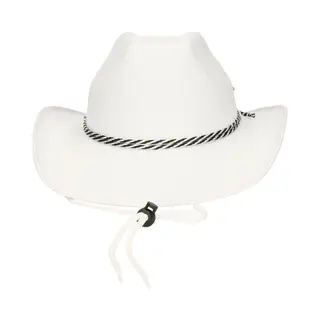 Fiestas Guirca Guirca Carnaval Verkleed Cowboy Hoed Memphis - Wit - Volwassenen - Western Thema