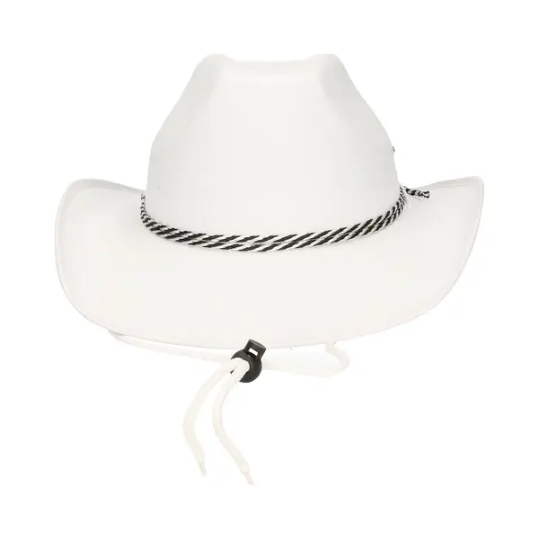 Fiestas Guirca Guirca Carnaval Verkleed Cowboy Hoed Memphis - Wit - Volwassenen - Western Thema thumbnail