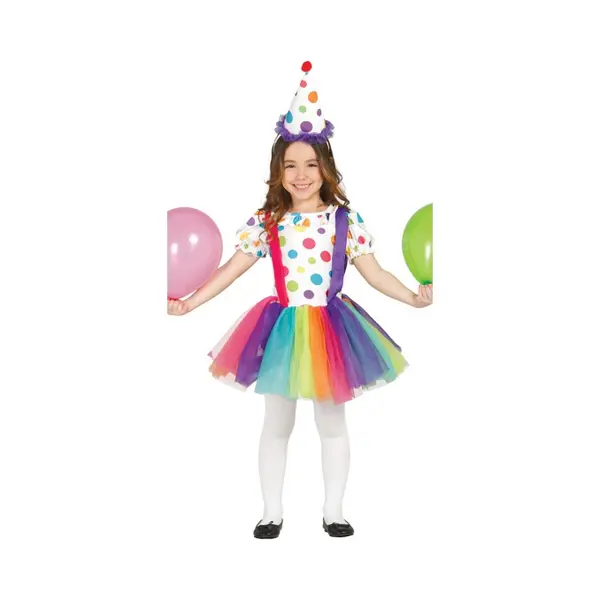 Fiestas Guirca Kostuum Clown Jurk 5-6 Jaar thumbnail
