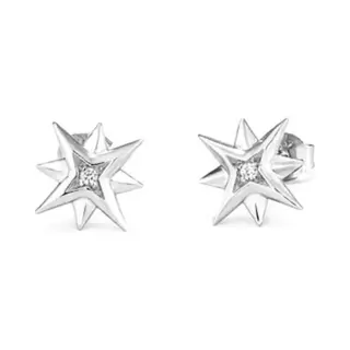 Radiant Fantasy Gold Silver Earrings, Estándar,