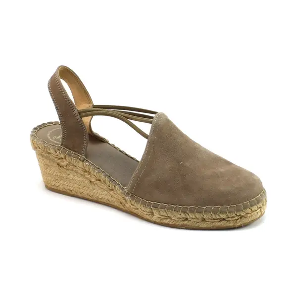 Toni Pons Tremp Taupe Suede Womens Espadrilles 9108-50 In A Plain Suede Leather In Size 40 thumbnail
