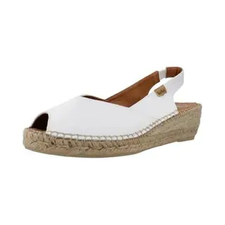 Toni Pons Keil-Espadrille Aus Leder Für Damen - Bernia-P - Weiß, 36 Eu