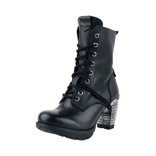 New Rock - Gothic Laars - Trail Negro Tacon Acero - EU36 Tot EU43 - Voor Vrouwen - Zwart
