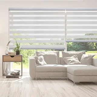 Storesdeco - Premium Duo Rolgrodijn Aluminium Afwerking Linnen, 180x250 Cm