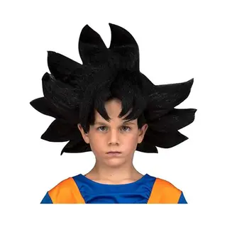 Viving Costumes Kostüm Son Goku-Perücke Für Kinder Dragon Ball-Accessoire Schwarz