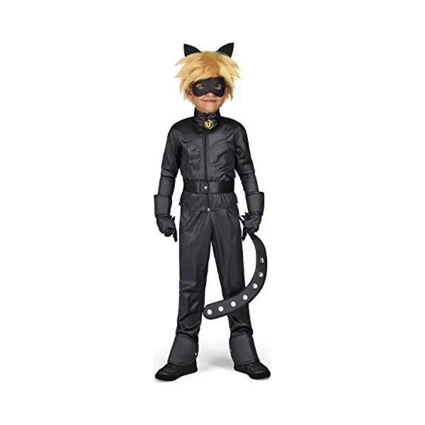 My Other Me Miraculous Cat Noir Lady Bug Kostüm Schwarz 6-8 Jahre 231151 thumbnail