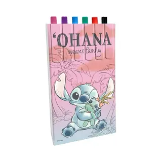 Disney Stitch Kids Colouring Ball Point Pens 6pcs Back To School Stationery