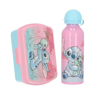 Disney Stitch Sandwichset Met Broodtrommel En Fles, 400 Ml, Stitch