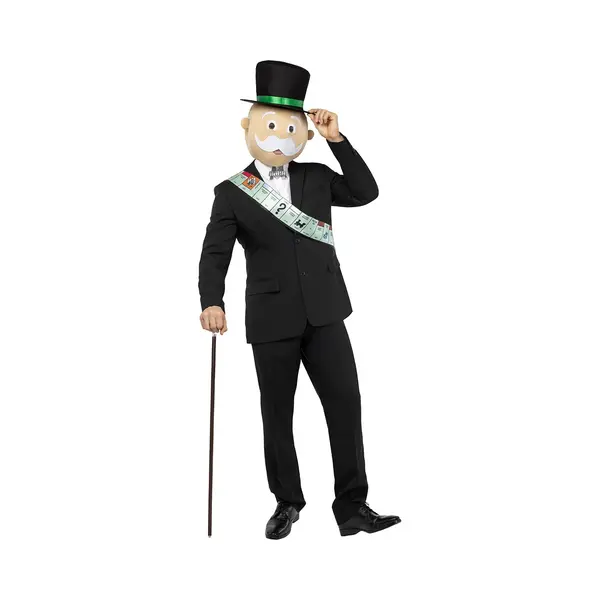 Funidelia Monopoly Kostuum Voor Vrouwen En Mannen - Zwart thumbnail