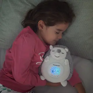 Hedgehog Soft Toy With White Noise And Nightlight Projector Spikey InnovaGoods