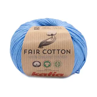 Katia Fair Cotton - 56 Middenblauw - Biologisch Katoengaren