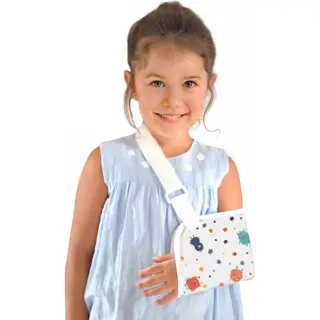 Mobiclinic ®, Armschlinge Kinder, Größe S, 100% Baumwolle, Europäische Marke, Schulterschlinge, Verstellbarer Gurt, Immobilisierende