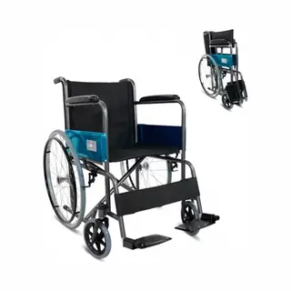 Mobiclinic®, Rollstuhl Faltbar, Leichtgewicht, Alcázar, Selbstfahrend, Feststellbremse, Sitz 46cm, Europäische Marke, Klappbare Fußstütze,