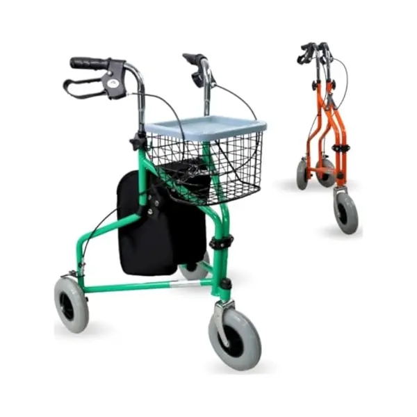 Mobiclinic®, Gehwagen, Caleta, Europäische Marke, Für ältere Menschen, Mit 3 Rädern, Leichter Faltbarer Rollator, Höhenverstellbar, Korb, thumbnail