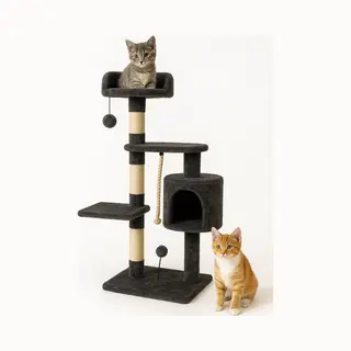 Mobiclinic, Krabpaal, Model Silvestre, Katten Krabpaal, Kattenboom Medium, Klimmen, 3 Hoogtes, Europees Merk, Met Platforms En Schuilplaatsen,