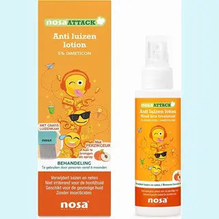 Nosa Attack Anti-Läuse Lotion 5% Dimethicone Pfirsicharoma 100ml